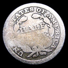 1854 Seated Liberty Half Dime Silver ---- Nice Coin  ----  487r