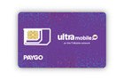 Pre-activated Ultra Mobile Paygo    3 mo  Pay As You Go Sim Card Talk Text Data