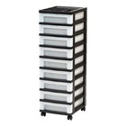 New 9 Drawer Portable Storage Cart With Organizer Top Mobile Storage Units Home