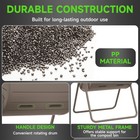 Dual Chamber Tumbling Composter 43 Gallon Large Outdoor Tumbling Composter