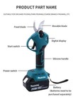 Makita Brushless Electric Pruning Shears Garden Tool Branche Cutter Cordless 18v