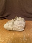 Vintage White Leather Baby Shoes Pair