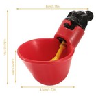 20 Pack Automatic Poultry Plastic Water Drinker Drinking Cups For Chicken Hen Us