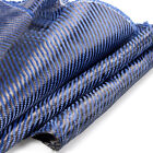 12  X 5ft Twill Weave Blue Carbon Fiber Fabric Cloth Resin  3k  9oz  12  X 59  