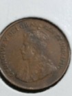 1920 Canadian Circulated George V One  Small Cent Coin  D-38