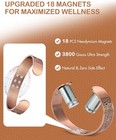 Men s Bracelet Magnetic Therapy Arthritis Pain Relief Pure Solid Copper Bangle