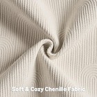 Pack Of 2 Chenille Decorative Throw Pillow Covers 16x16 Inch soft Cozy Stripe   