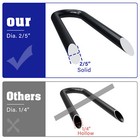 Tc-homeny 30  Inch Metal Hairpin Legs Solid Iron Coffee Table Bench Desk Legs