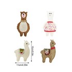 Set Of 4 Christmas Felt Ornaments  Christmas Tree Ornament  Christmas Decor