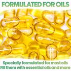 Size 0 Clear Empty Veggie Capsules For Essential Oils Pills Vegetarian Caps Veg