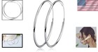 Fashion-forward Sterling Silver Endless Hoops - Sizes 20-80mm For Every Occasion