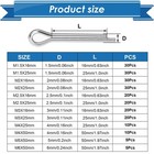 230pcs Cotter Pin Assortment Kit - 304 Stainless Steel 12 Sizes Cotter Pin Se   