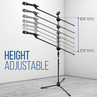 Universal Tripod Microphone Stand - Pair Of Adjustable Height 27 5    To 52    High