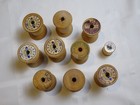 Antique Wood Sewing Spools  10pk  Empty  Brand size Vary