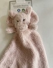 Modern Baby Pink Elephant Snuggle Blankie Lovey Plush Security Blanket New