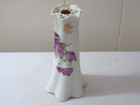 Early 1900s Antique Purple violet Floral Porcelain Hatpin Holder