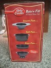 Betty Crocker Bake N Fill Cake Pan Set With Dome 4 Piece New Sealed Set