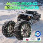 Pair Anti-skid Snow Chains 12mm For Pickup Trucks 255 55-20 285 45r20 315 35-20