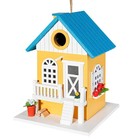Wooden Hanging Colourful Birdhouse Bird Feeder For Hummingbirds  Cardinal  Blueb