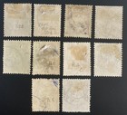 Stamps From Norway Posthorn 20mm Year 1886 1893 Lot 10 Stamps