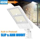 400w Led Parking Lot Lights Outdoor Shoebox Adjust Universal Mount Dusk To Dawn