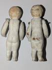 Lot Of 2 Antique Bisque 2 5    German Dollhouse Doll Wire Jointed Limbs Carl Horn 