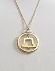 Vintage At t Bell Telephone 12k Gold Filled 1 20 Chain Employee Pendant Necklace