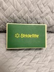 Vintage 1980s Stride Rite White Leather Baby Shoes W  Original Box     Made In Usa
