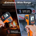 Laser Infrared Thermometer Gun -58f To 1112f Ir Temp For Hvac Kitchen Auto