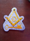 Embroidered International Mason Emblem In Cut Out Patch 3 