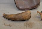 Early Leather Military Dispatch Bag Map   Two Antique Powder Horn Collectible