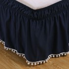 Elastic Bed Skirt Dust Ruffle 16inch Drop Wrap Around Bedskirt Twin Full Queen