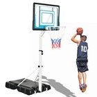 Adjustable 4 1-5 7ft Water Sports Basketball Hoop Backboard Swimming Pool Games