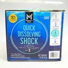 Member s Mark Quick Dissolving Shock 20lb With 10 Test Strips Blue