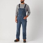 Duluth Men s Ballroom Double Flex Denim Bib Overalls Washed Blue Workwear
