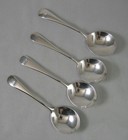 4 Sterling Silver Soup Spoons Birks Old English - 137 Gm 5 5 8  Scrap Or Resale