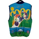 Vtg Leslie Jordan Cycling Sleeveless Jacket Seattle Portland 2000 Lightweight