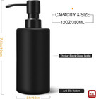 Gmisun Black Soap Dispenser Hand 1 Pack - 12oz Bottle   Pump