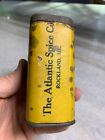 Antique Three 3 Crow Brand Mustard Spice Tin Box Atlanic Rockland Maine Label