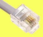25 Ft Feet Rj11 4c Modular Telephone Extension Phone Cord Cable Line Wire Brown