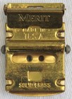 Original Solid Brass Trouser Friction Buckle With Unknown Navy Insignia