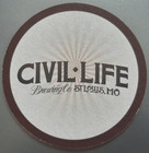 Craft Beer Coaster One Civil Life Brewing Co St Louis 4  1 2 2013 Mo-civ-2c