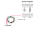 304 Stainless Steel Open Jump Rings 6mm 10mm 12mm 15mm 17mm 18mm 20mm 25mm 30mm