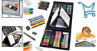 185 Pc Art Set Double Sided Trifold Easel For Kids Drawing Painting