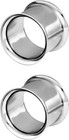 Ear Gauges  Ear Tunnels  Tunnels For Ears  Surgical Steel Mirror Finish Doubl   
