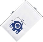 Compatible With Miele 10123210 Dust Bag  Type Gn  8 Bags   2 Filters  Red 