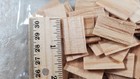 Dollhouse Shingles Square End 100 Pieces Light Wood 1 12 Scale Houseworks  7004