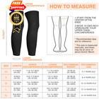 Geyoga 2 Pairs Kids Long Compression Leg Sleeves Medium  Black  White 