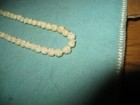 Antique 17  Carved Bead Necklace 