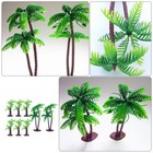  8 Pcs Coconut Tree Stick Bakery Decoration Banquet Baby Dessert Insert Cards